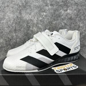 Adidas Adipower Weightlifting III Shoes Mens Size 13 White Black GY8926